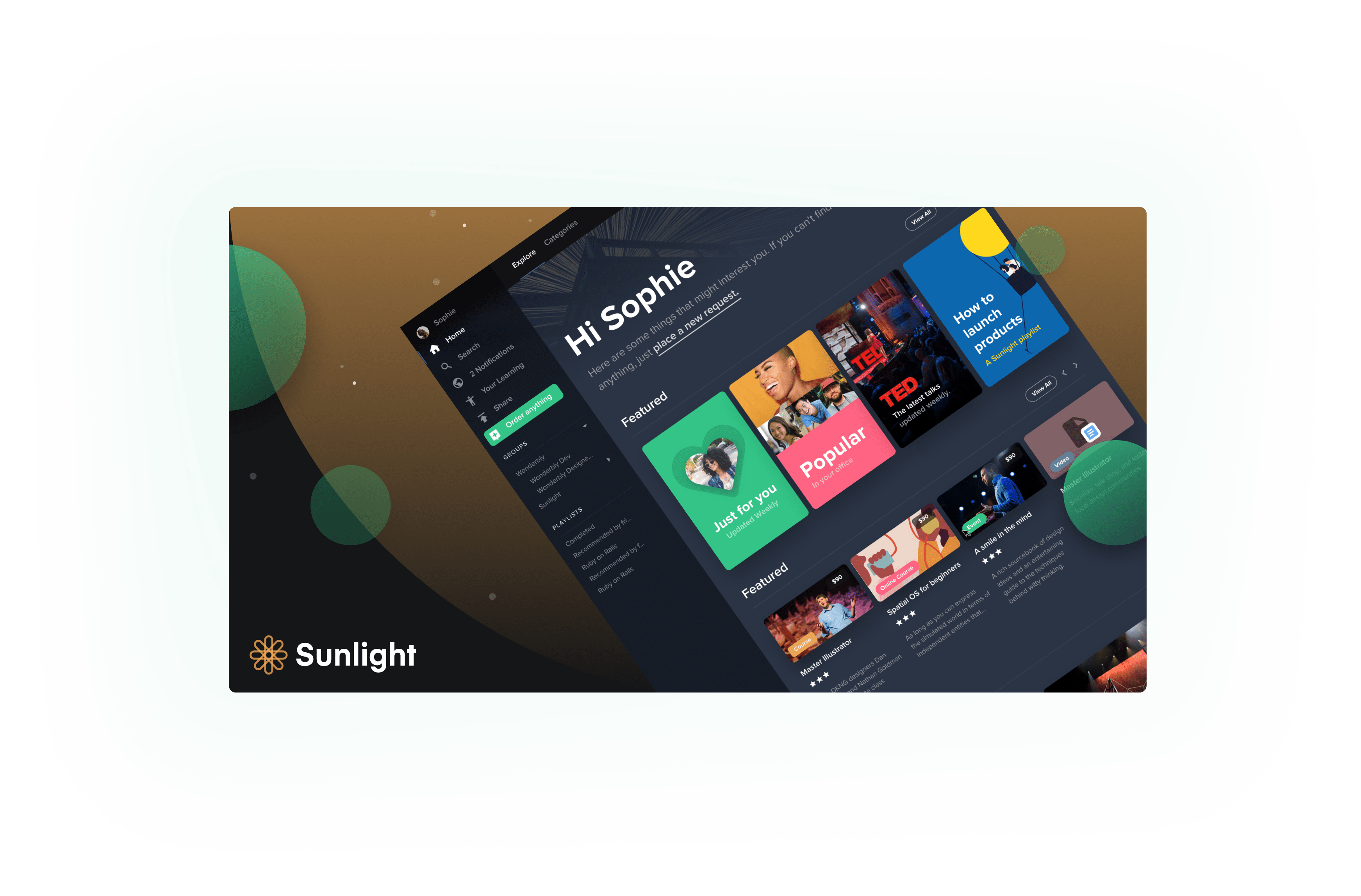 A personalized web platform to access learning resources